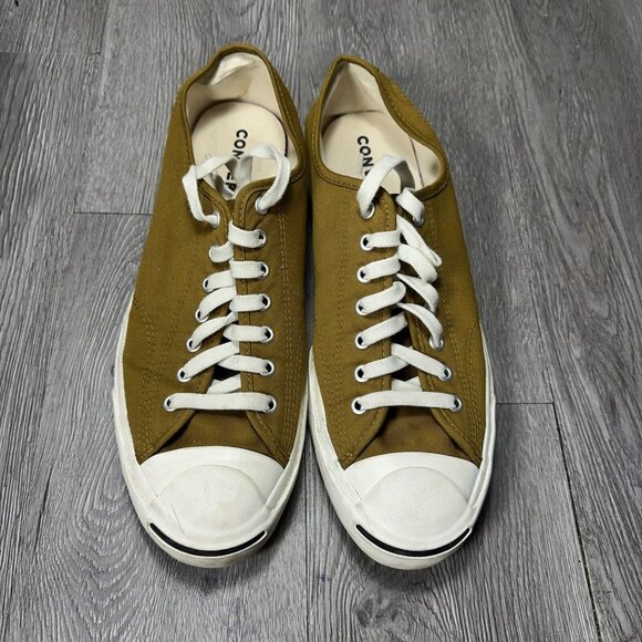 Converse Jack Purcell Low Top Curry Yellow Canvas Sneakers Men’s 11 US (A00466C) - Picture 4 of 10